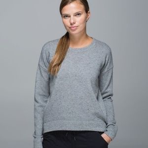 Lululemon Yogi Wool Crewneck Sweater Heather Gray